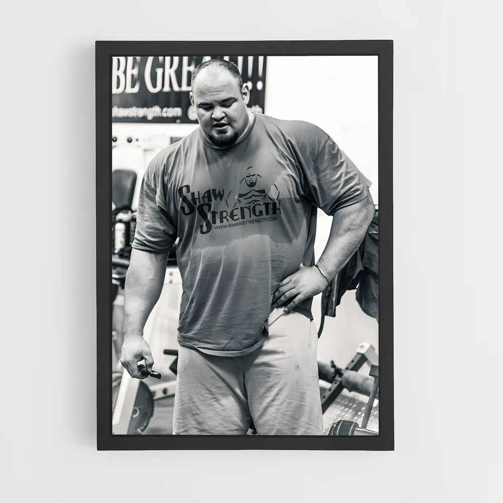Poster Brian de shaw – affiche Powerlifting (vue 2)